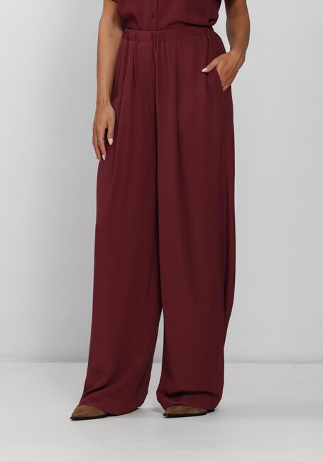 Bordeaux BY-BAR Weite Hose BENJI VISCOSE PANTS - large