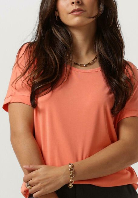 Orangene MSCH COPENHAGEN T-shirt MSCHFENYA MODAL TEE - large