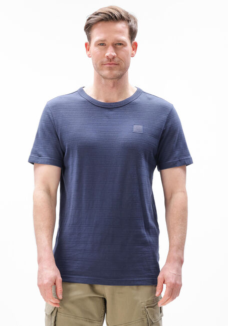 Blaue PME LEGEND T-shirt JACQUARD STRIPED - large