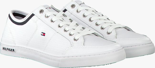 Weiße TOMMY HILFIGER Sneaker low CORE CORPORATE LEATHER SNEAKER - large