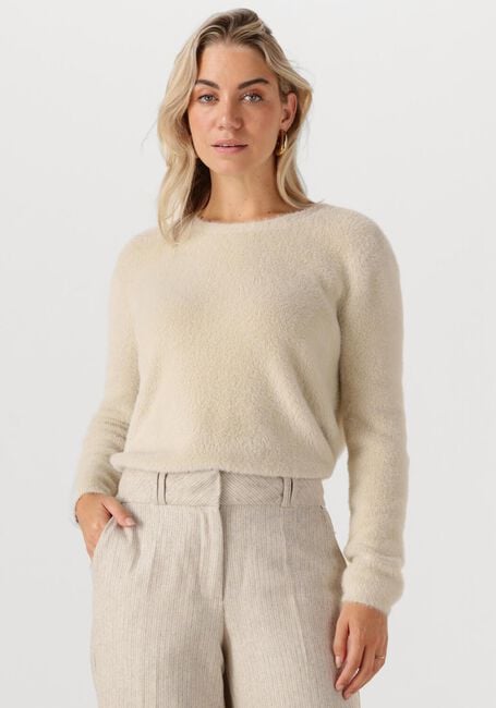 Ecru SIMPLE Pullover KNIT-FEATHER-MET-25-3 - large
