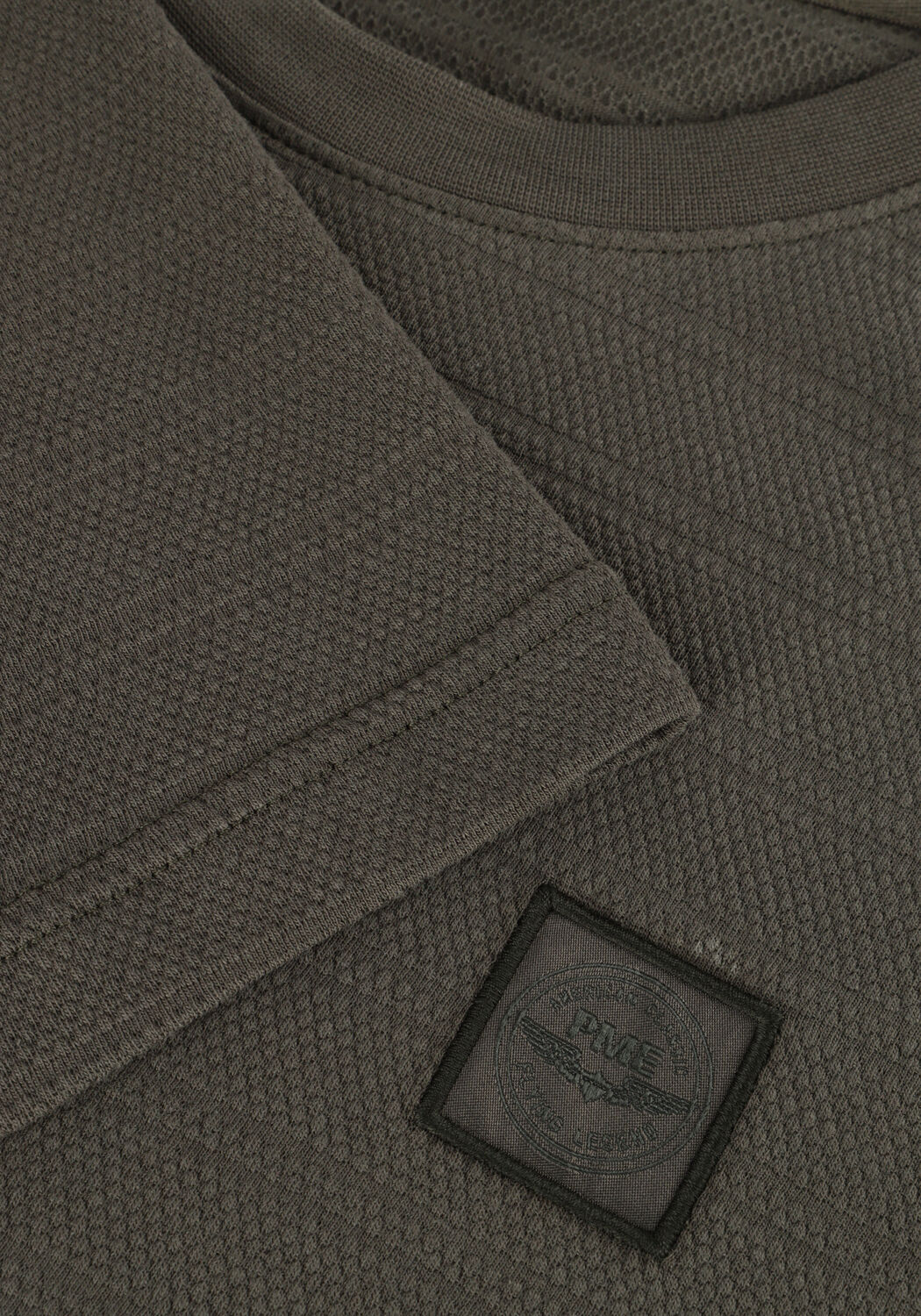 Gr&uuml;ne PME LEGEND T-shirt SHORT SLEEVE R-NECK JACQUARD STRIPES - large