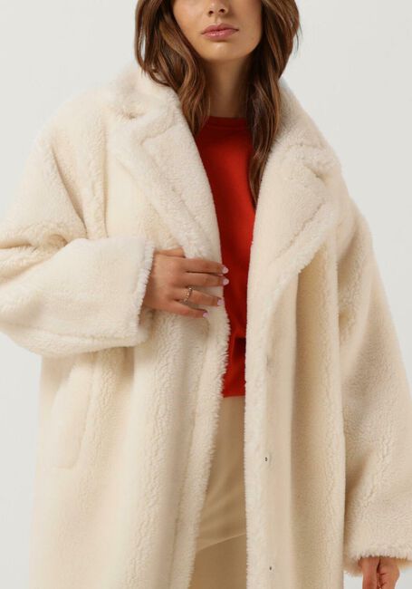 Weiße STAND STUDIO Teddy-Jacke MARIA COAT TEDDY - large