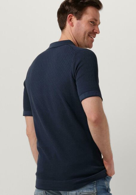 Dunkelblau CAST IRON Polo-Shirt SHORT SLEEVE POLO COTTON MODAL - large