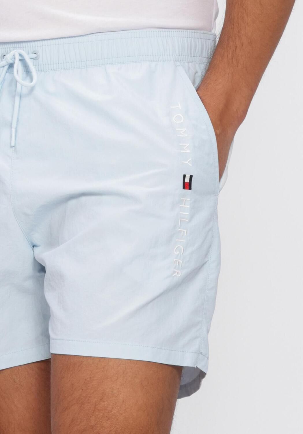 Hellblau TOMMY HILFIGER UNDERWEAR Badehosen MEDIUM DRAWSTRING ZIP POCKET - large