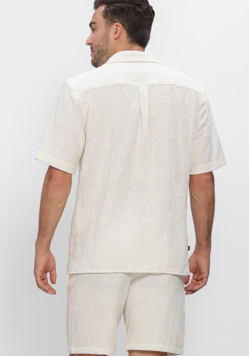 Wei&szlig;e BUTCHER OF BLUE Casual-Oberhemd ALEX RESORT EMBRO SHIRT SS - large