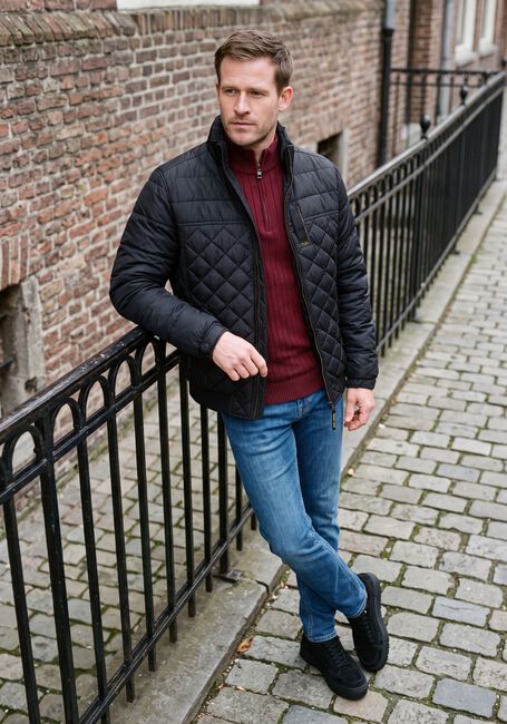 Schwarze PME LEGEND Wattierte Jack FLIGHT JACKET CARGO GLIDER BRIGHTSTER - large