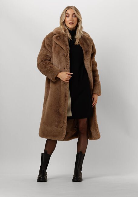 Camelfarbene GIACOMO THE JACKET Fake-Fur-Jack 6610940 - large