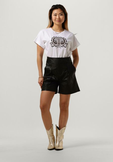 Schwarze MY ESSENTIAL WARDROBE Kurze Hose 12 THE LEATHER SHORTS - large