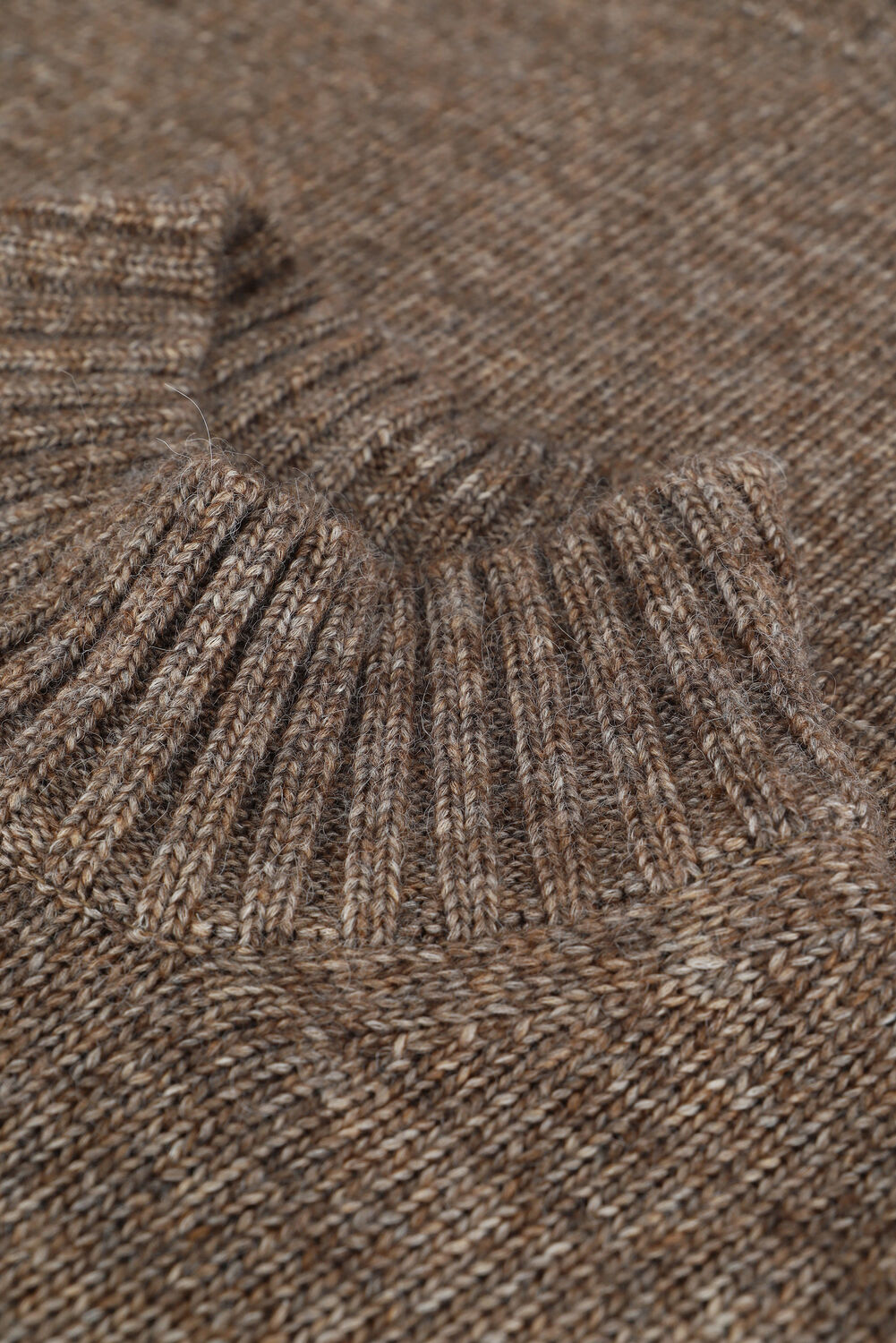 Braune MODSTR&Ouml;M Rollkragenpullover MARIKA T-NECK - large