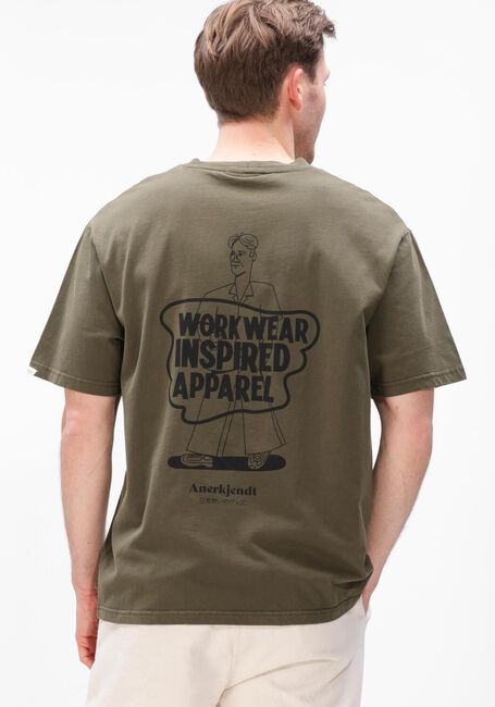 Gr&uuml;ne ANERKJENDT T-shirt AKVILLADS WORKWEAR TEE - large