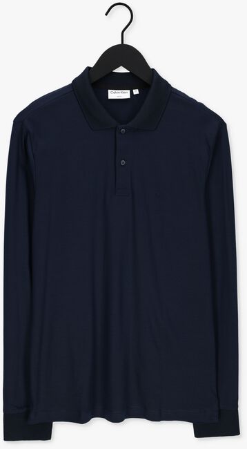 Dunkelblau CALVIN KLEIN Polo-Shirt SMOOTH COTTON SLIM LS POLO - large