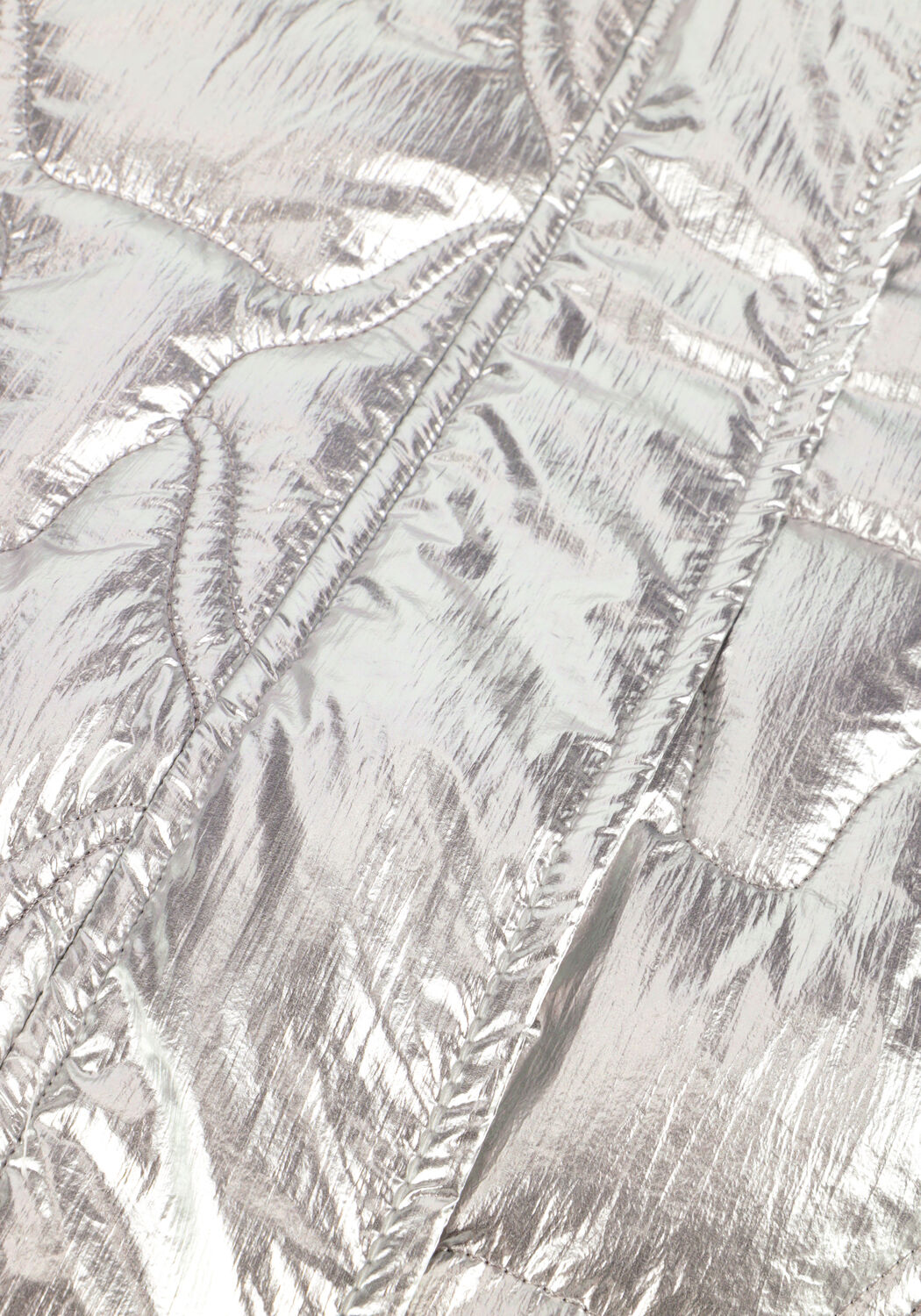 Silberne ALIX THE LABEL Jack OVERSIZED SILVER BOMBER - large