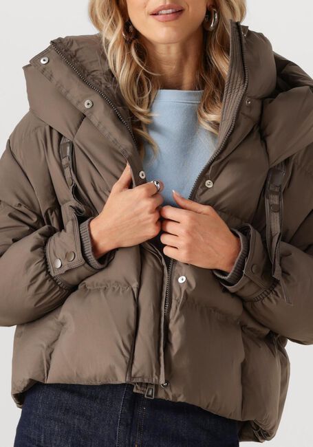 Taupe NUKUS Wattierte Jack EMILIA JACKET - large