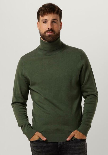 Dunkelgr&uuml;n CALVIN KLEIN Rollkragenpullover MERINO TURTLE NECK - large
