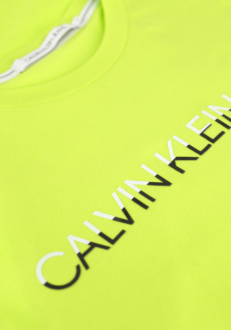 Gelbe CALVIN KLEIN T-shirt MIXED INSTIT TECHNIQUE TEE - large