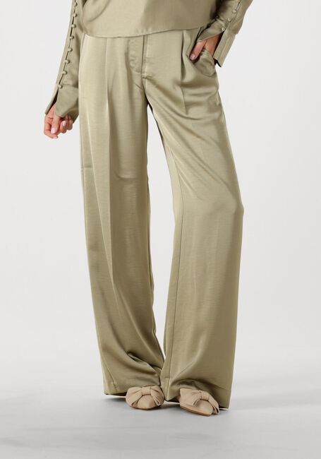 Khaki DANTE6 Lange Hosen JULES SATIN SMART PANTS - large