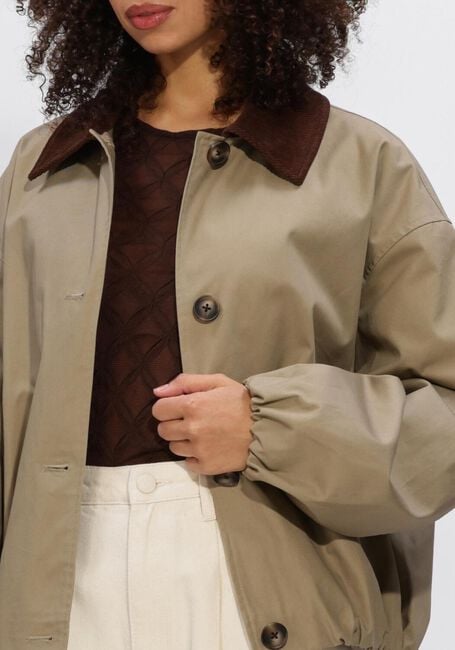 Khaki STUDIO AR Jacken CAMILLA COTTON TWILL - large