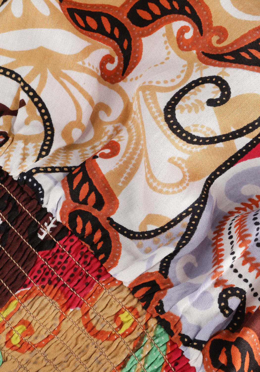 Mehrfarbige/Bunte SUMMUM Top TOP FESTIVAL PRINT ON VISCOSE SATIN - large