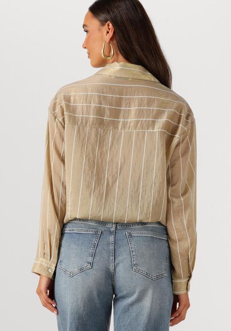 Goldfarbene NUKUS Blusen IRIS BLOUSE STRIPE - large
