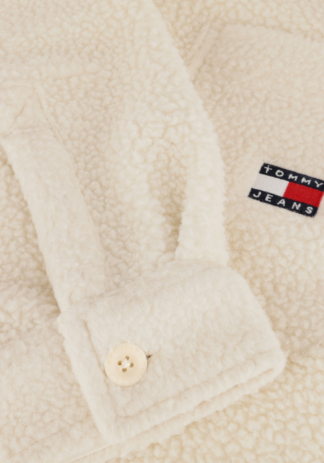 Wei&szlig;e TOMMY JEANS Jack TJM XS BADGE TEDDY OVERSHIRT - large