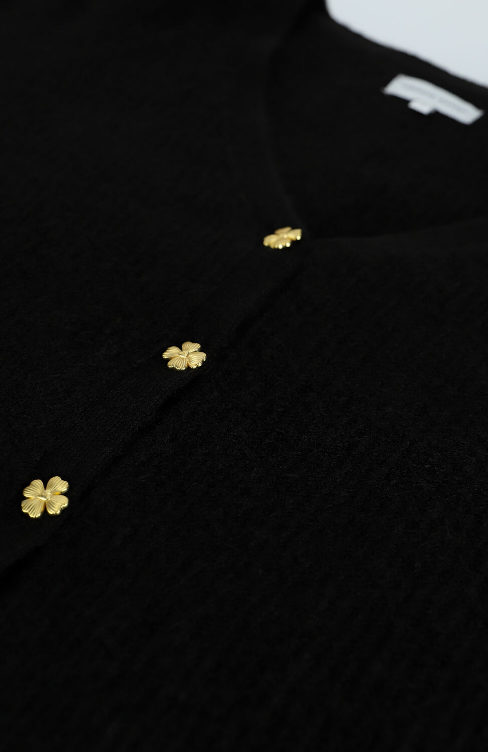 Schwarze FABIENNE CHAPOT Strickjacke SALLY CARDIGAN LONG SLEEVE - large