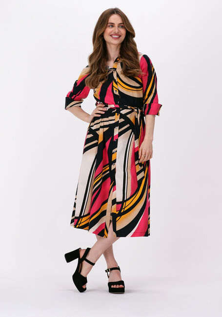 Mehrfarbige/Bunte SUMMUM Midikleid DRESS BIG SWIRLS - large