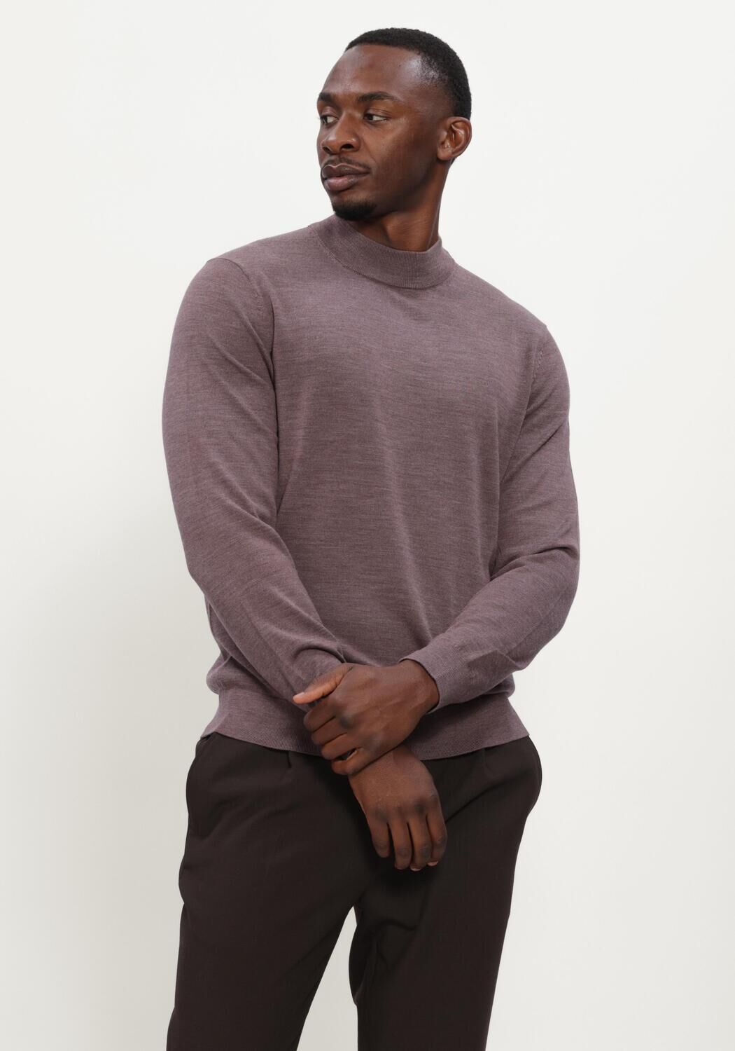 Lilane PROFUOMO Rollkragenpullover PULLOVER MOCK NECK EXTRAFINE MERINO - large
