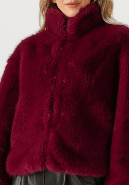 Bordeaux SILVIAN HEACH Fake-Fur-Jack FUR COAT ARILLAGA - large
