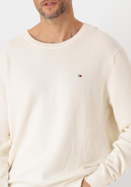 Creme TOMMY HILFIGER Pullover ESSENTIAL STRUCTURE CREW NECK - large