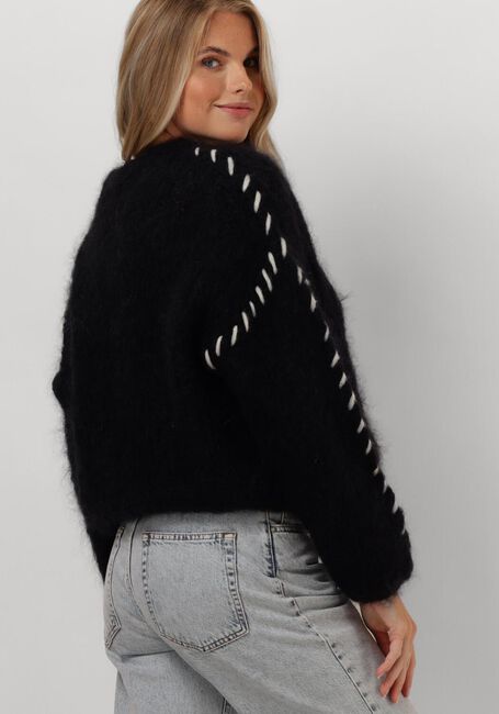 Schwarze AMERICAN DREAMS Pullover CATIO MOHAIR STITCH PULLOVER - large