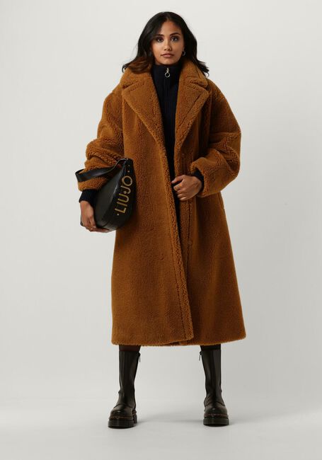 Camelfarbene STAND STUDIO Teddy-Jacke MARIA COAT - large