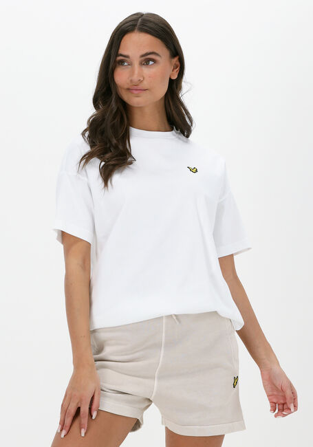 Weiße LYLE & SCOTT T-shirt OVERSIZED T-SHIRT - large