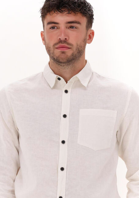 Nicht-gerade weiss ANERKJENDT Casual-Oberhemd AKLOUIS LINEN SHIRT - large
