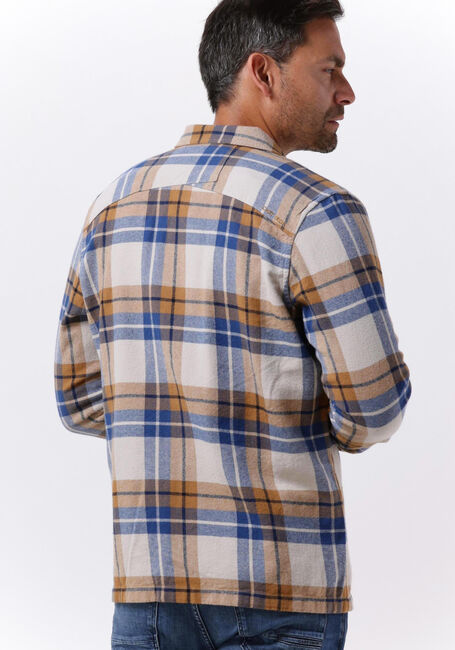 Camelfarbene CAST IRON Overshirt LONG SLEEVE SHIRT BIG YARN DYED CHECK REGULAR FIT - large