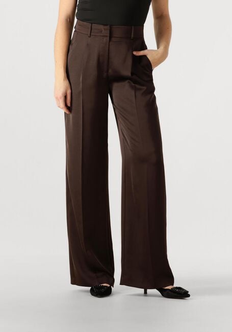 Braune DANTE6 Weite Hose JULES SATIN SMART PANTS - large