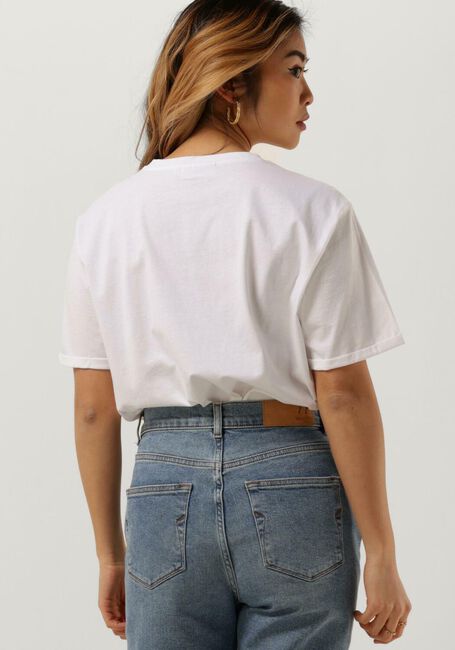 Weiße MSCH COPENHAGEN T-shirt TERINA ORGANIC SMALL LOGO TEE - large