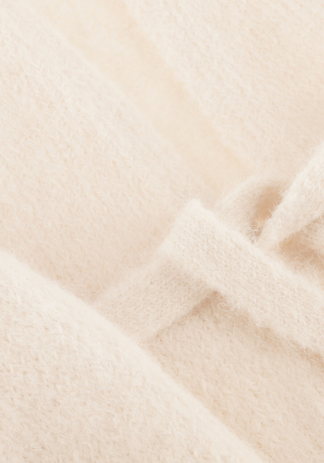 Creme SELECTED WOMEN Pullover SLFGABELLA LS KNIT BELT CARDIGAN - large