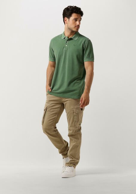 Grüne PME LEGEND Polo-Shirt SHORT SLEEVE POLO PIQUE GARMENT DYE - large