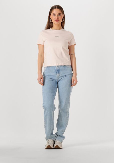 Hell-Pink CALVIN KLEIN T-shirt PLACED INSTITUTIONAL BABY TEE - large
