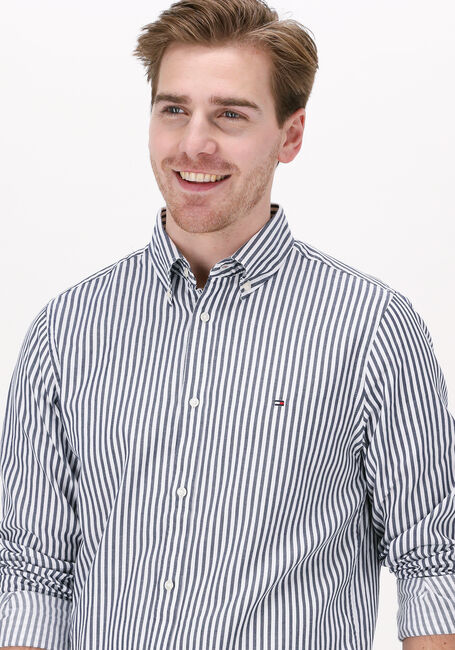 Dunkelblau TOMMY HILFIGER Casual-Oberhemd CLASSIC DOBBY STRIPE SF SHIRT - large