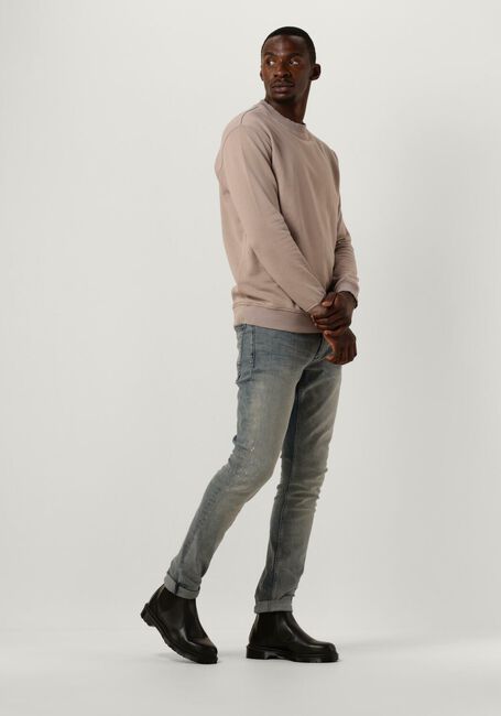 Taupe PUREWHITE Pullover CREWNECK WITH BIG BACK PRINT - large