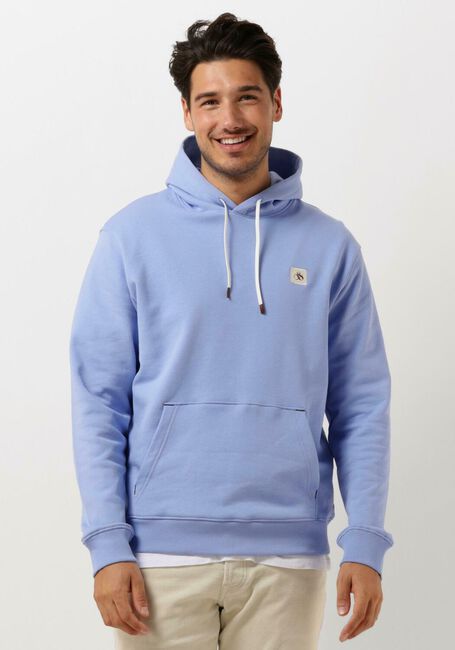 Blaue SCOTCH & SODA Sweatshirt ESSENTIAL LOGO BADGE HOODIE - large