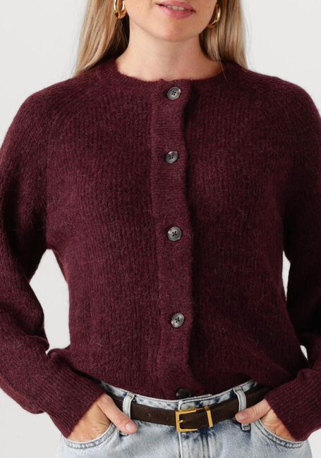 Bordeaux SELECTED FEMME Strickjacke SLFLULU LS KNIT SHORT CARDIGAN - large
