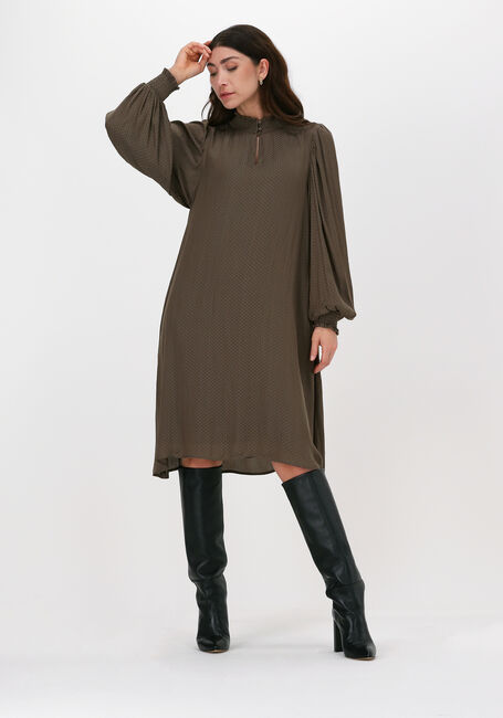 Taupe BRUUNS BAZAAR Midikleid PRICKLY S METTE DRESS - large