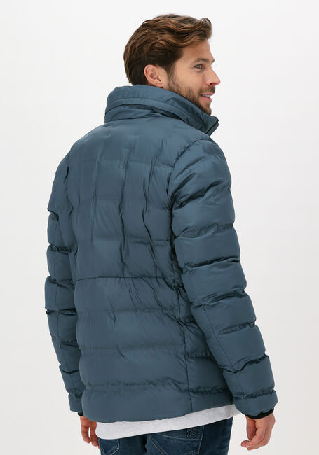 Blaue VANGUARD Wattierte Jack SHORT JACKET POLY RECYCLE CIRE - large