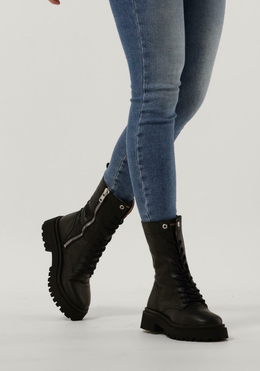 Schwarze GOOSECRAFT Schn&uuml;rboots EVAN 3 - large