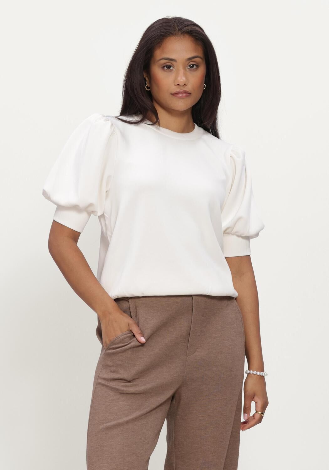 Nicht-gerade weiss MINUS Pullover MSLEVINA T-SHIRT - large
