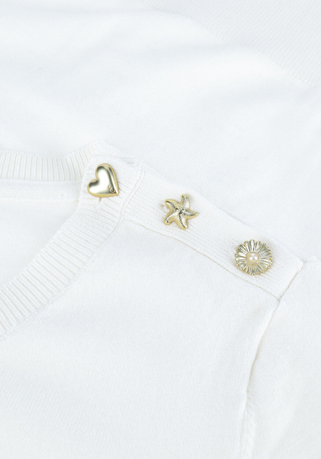 Beige FABIENNE CHAPOT Pullover MOLLY SHORT SLEEVE PULLOVER - large