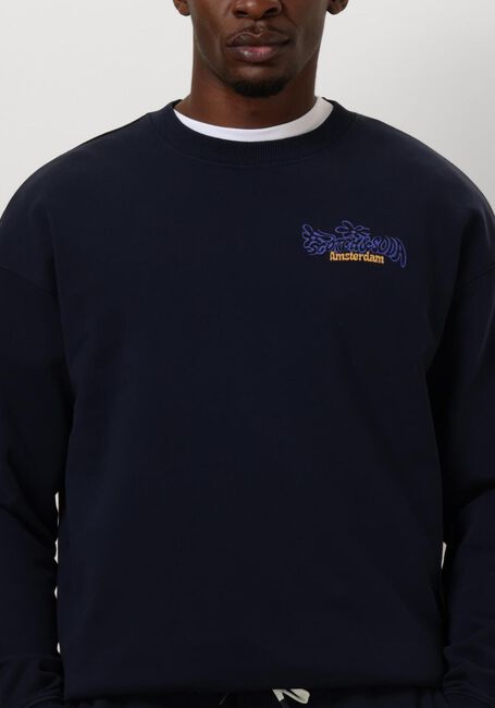 Dunkelblau SCOTCH & SODA Pullover FRONT BACK ARTWORK SWEATSHIRT - large